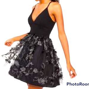 Unique Black Cocktail Dress